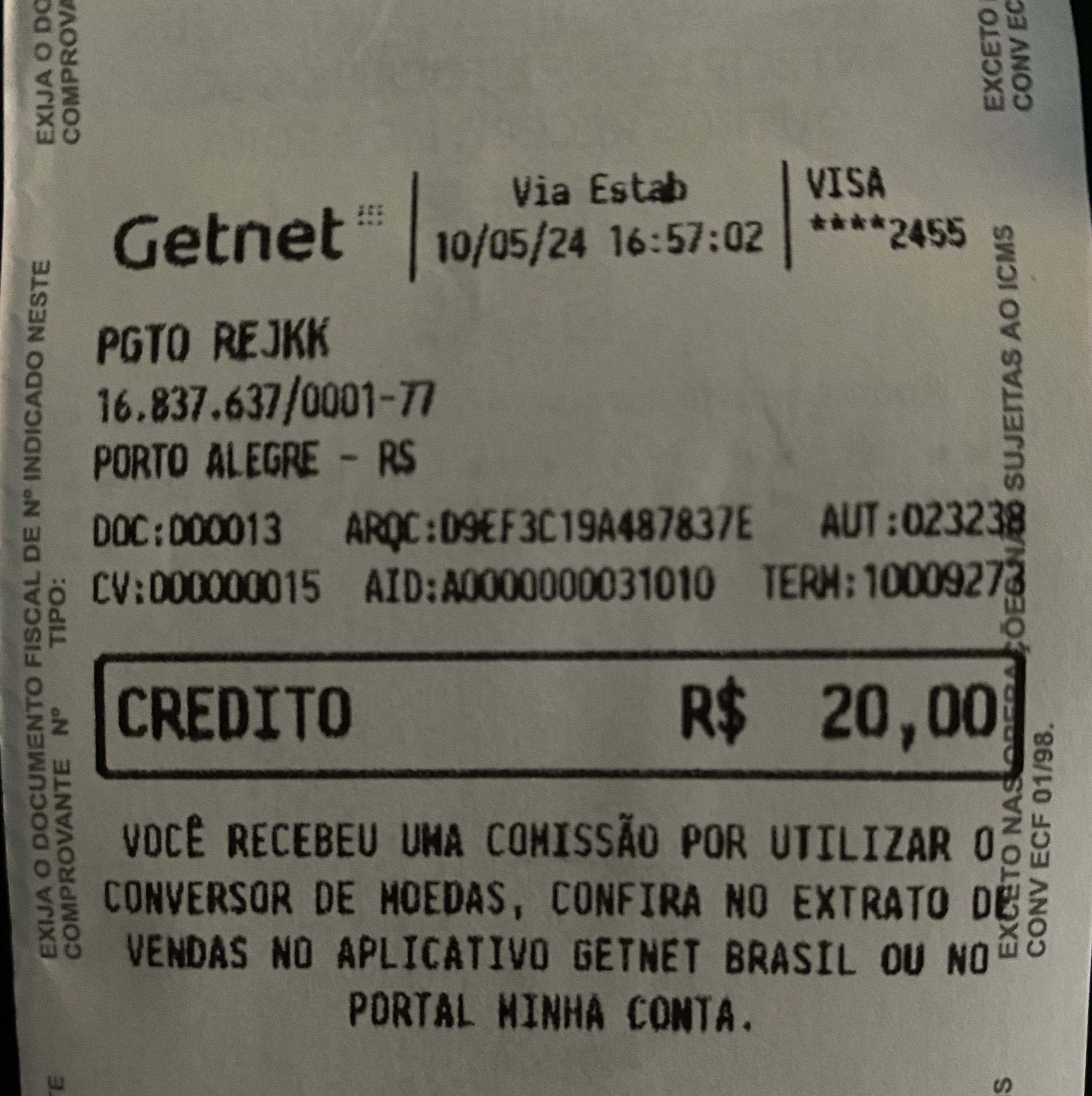 Comprovante-Impresso-Estabelecimento
